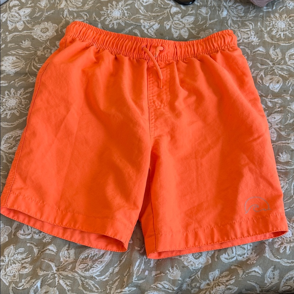Vibrant Orange Swim Trunks